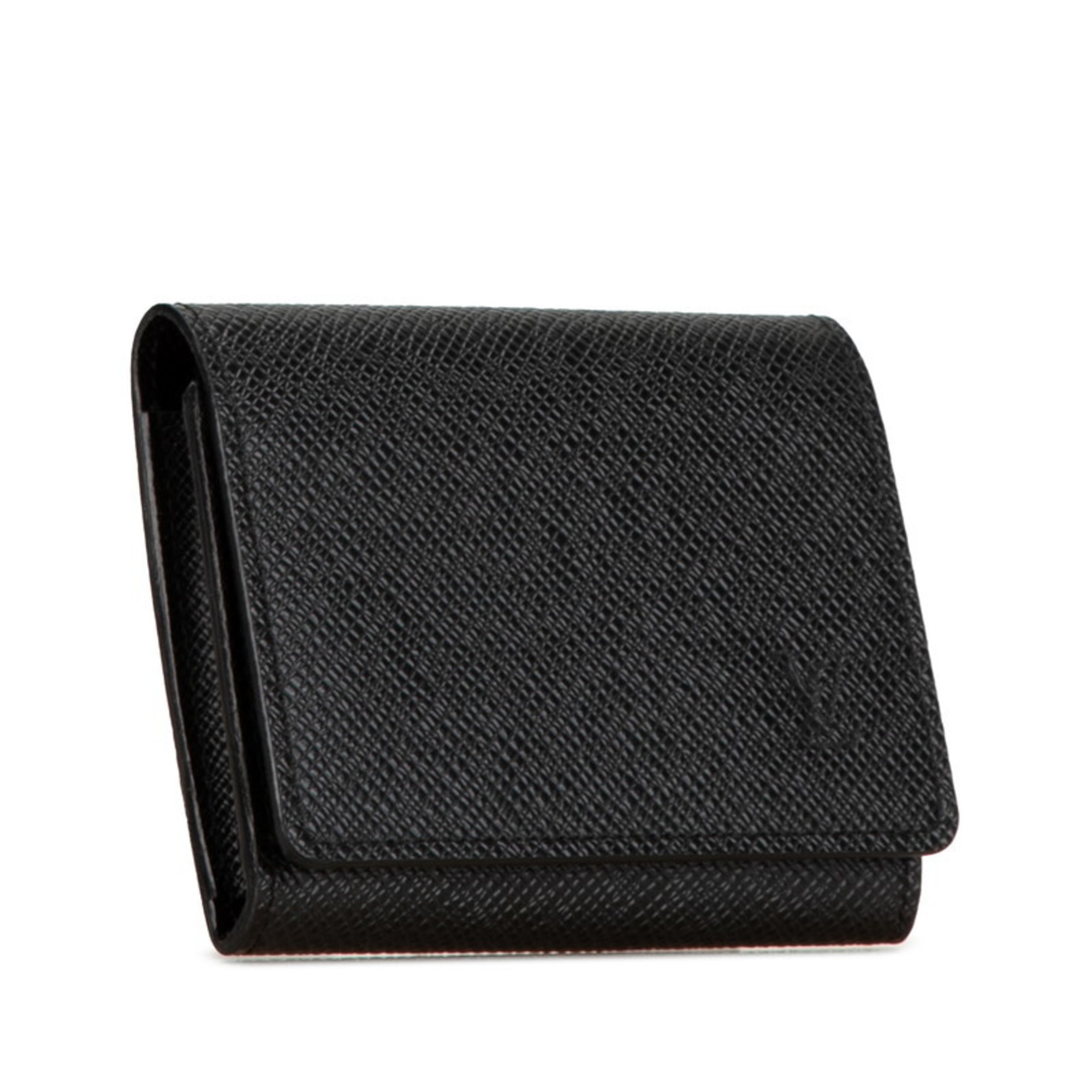 Louis Vuitton Taiga Envelope Carte de Visite Card Case M30922 Noir Black Leather Women's LOUIS VUITTON