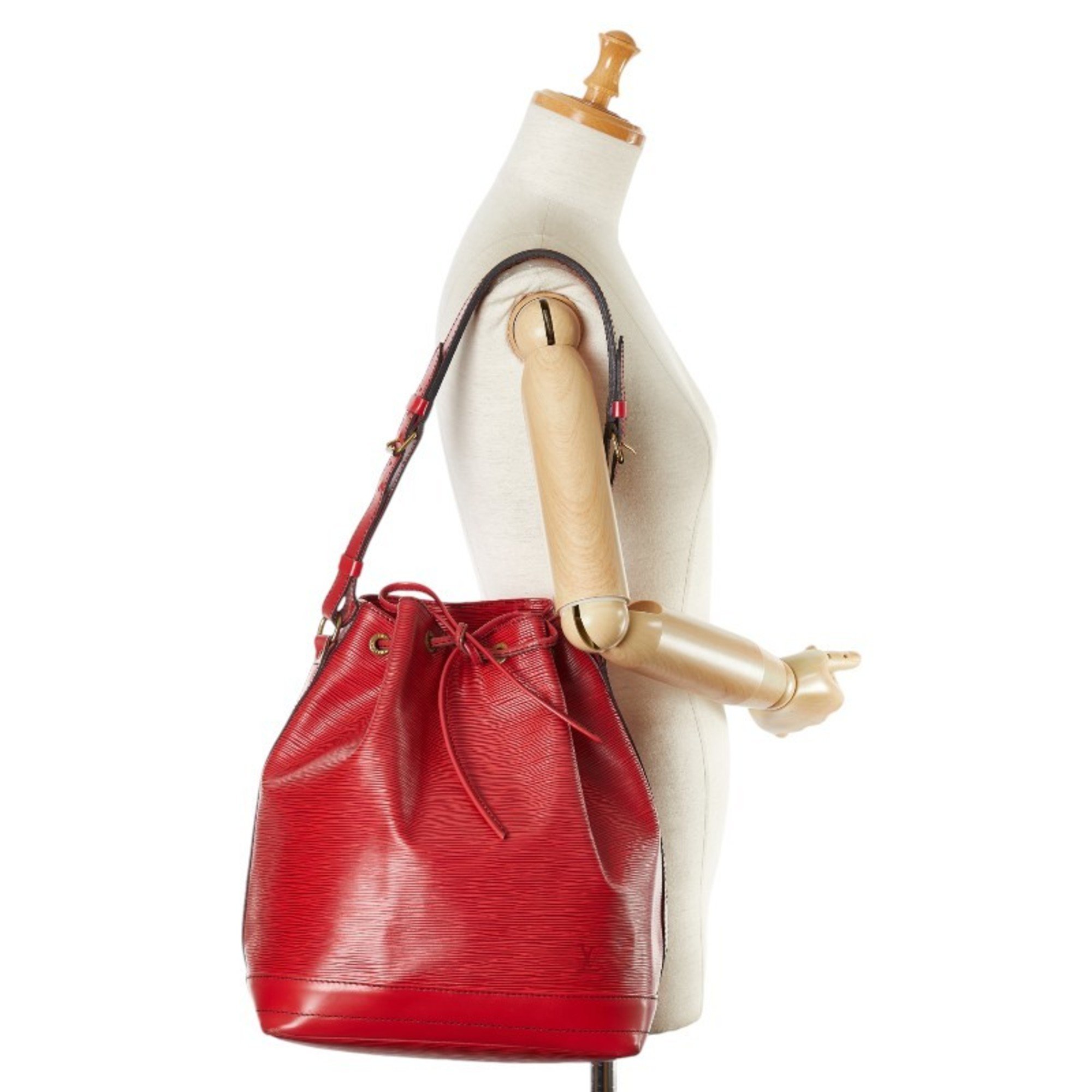 Louis Vuitton Epi Noe Shoulder Bag M44007 Castilian Red Leather Women's LOUIS VUITTON