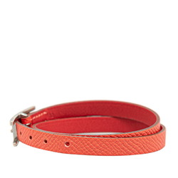 Hermes B-Api Double Tour Bracelet #M Pink Epsom Leather Women's HERMES