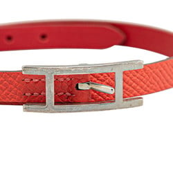 Hermes B-Api Double Tour Bracelet #M Pink Epsom Leather Women's HERMES