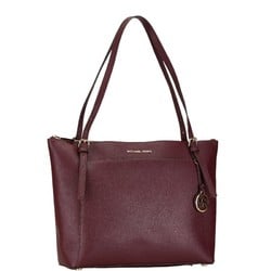 Michael Kors Tote Bag Handbag 30H1GV6T9T Bordeaux Wine Red Leather Women's