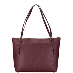 Michael Kors Tote Bag Handbag 30H1GV6T9T Bordeaux Wine Red Leather Women's