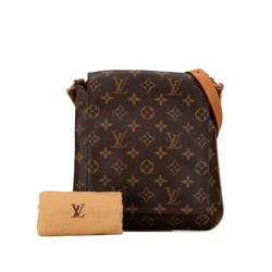 Louis Vuitton Monogram Musette Salsa Short Shoulder Bag M51258 Brown PVC Leather Women's LOUIS VUITTON