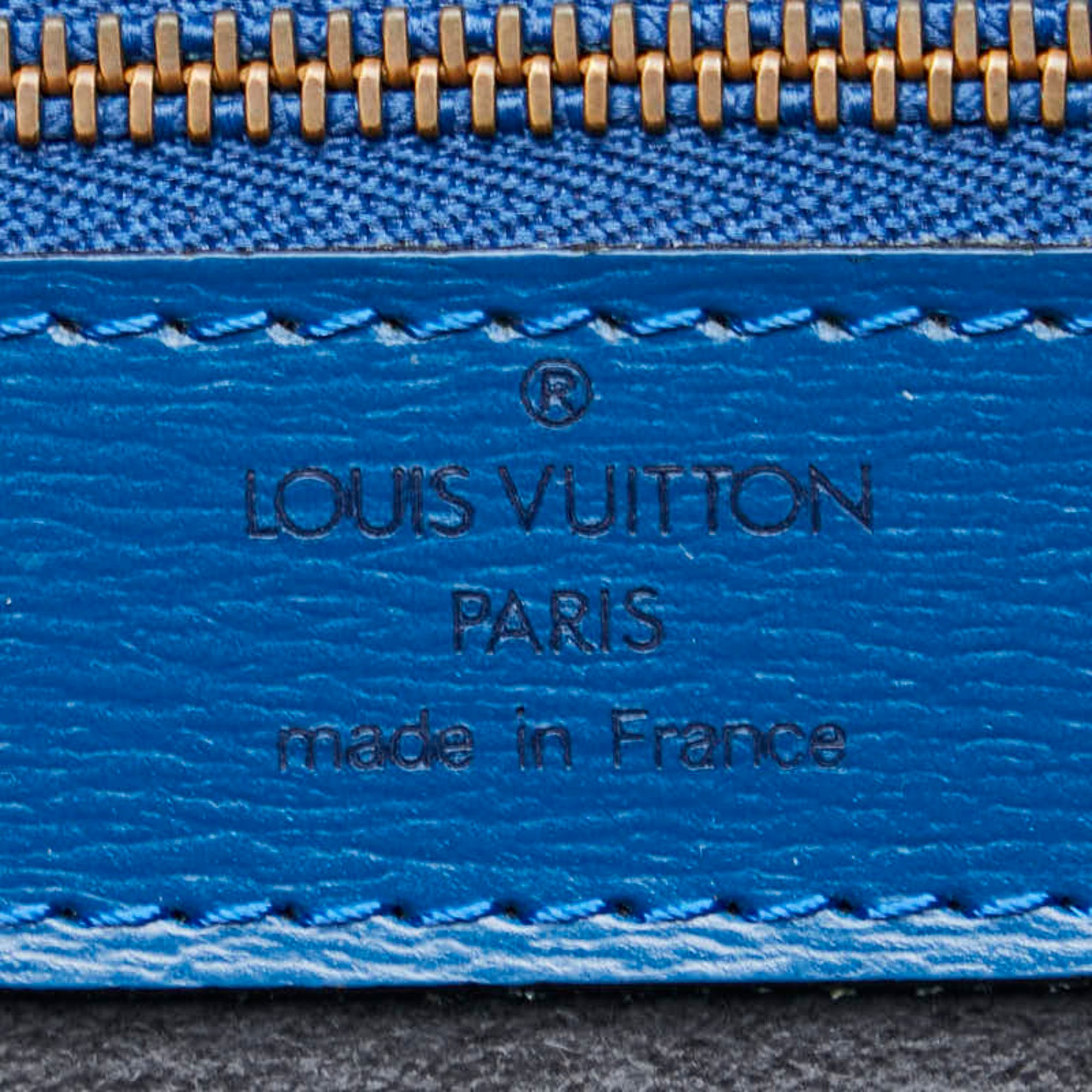 Louis Vuitton Epi Saint Jacques Tote Bag Shoulder M52265 Toledo Blue Leather Women's LOUIS VUITTON