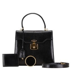 Gucci Ladylock Handbag Shoulder Bag 000 2026 0258 Black Leather Women's GUCCI