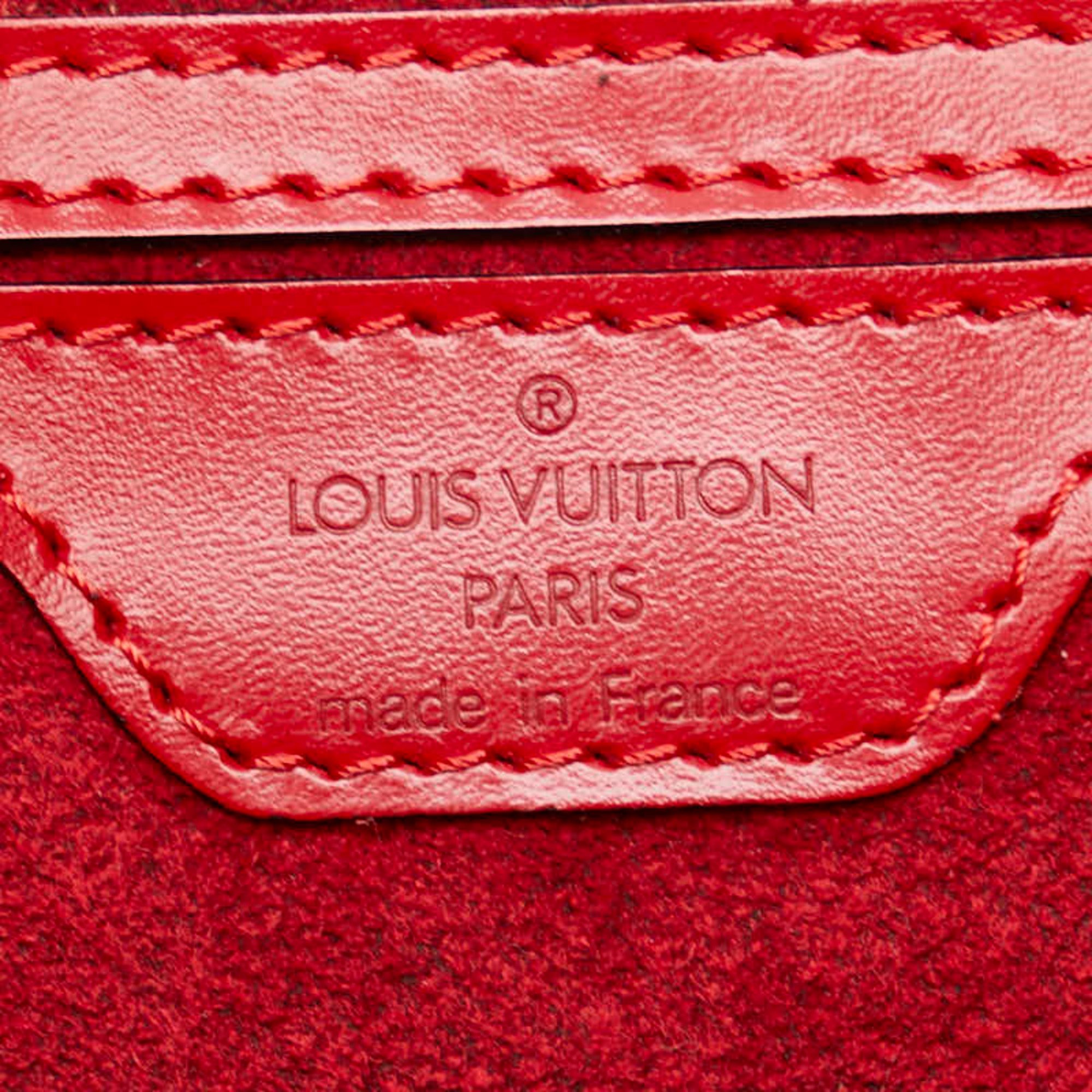 Louis Vuitton Epi Saint Jacques Handbag M52277 Castilian Red Leather Women's LOUIS VUITTON