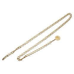 Chanel Coco Mark Chain Belt Gold Plated Women's CHANEL