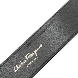 Salvatore Ferragamo Gancini Belt Brown Cotton Leather Women's