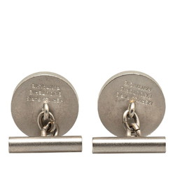 Hermes Serie Chain Shell Cufflinks Silver Metal Men's HERMES