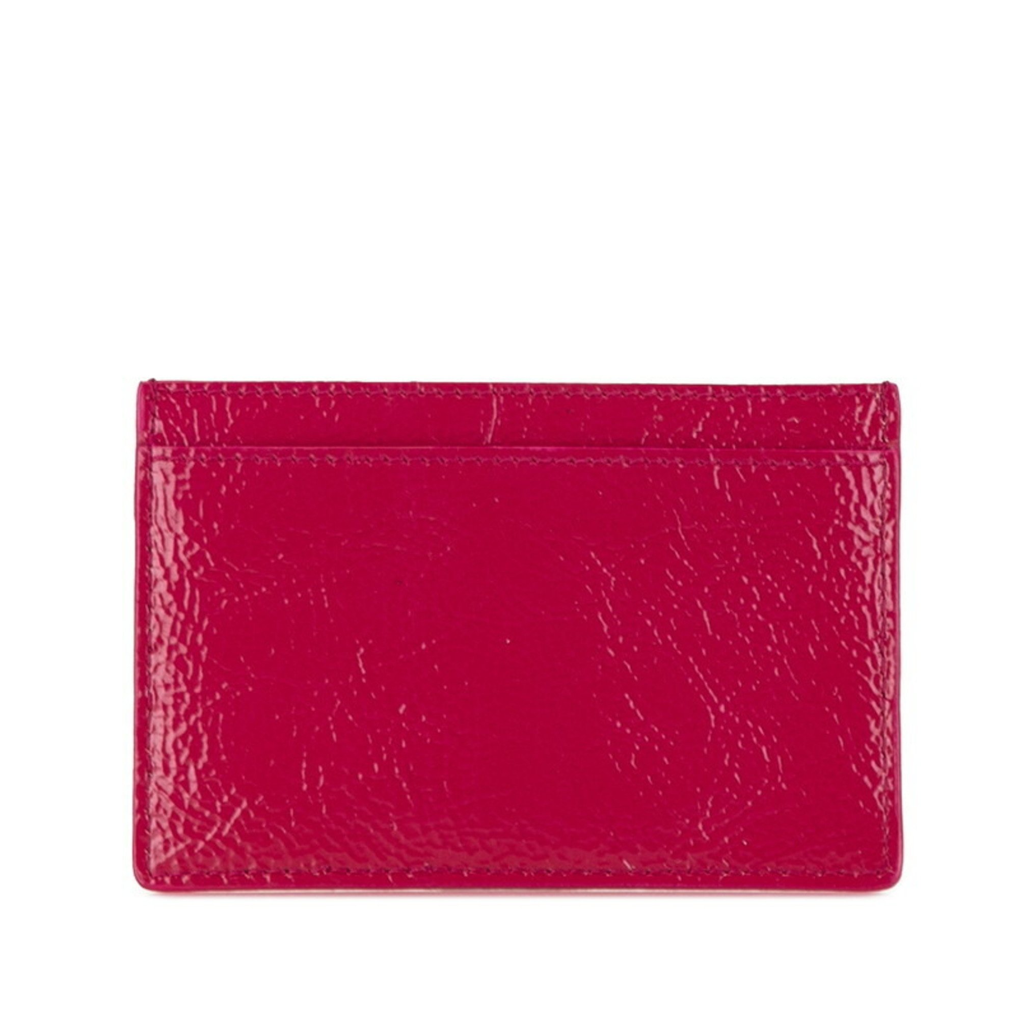 Saint Laurent YSL Card Case Pink Leather SAINT LAURENT