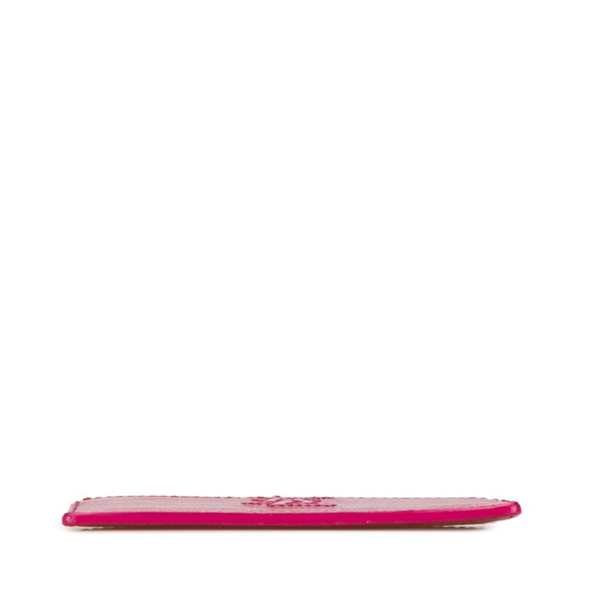 Saint Laurent YSL Card Case Pink Leather SAINT LAURENT