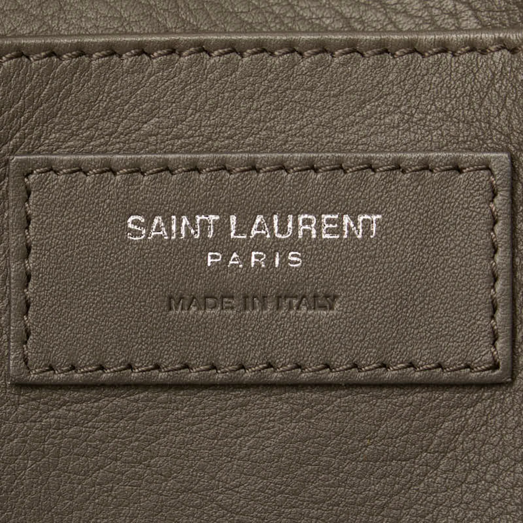 Saint Laurent Downtown Cabas Handbag Shoulder Bag Black Leather Women's SAINT LAURENT