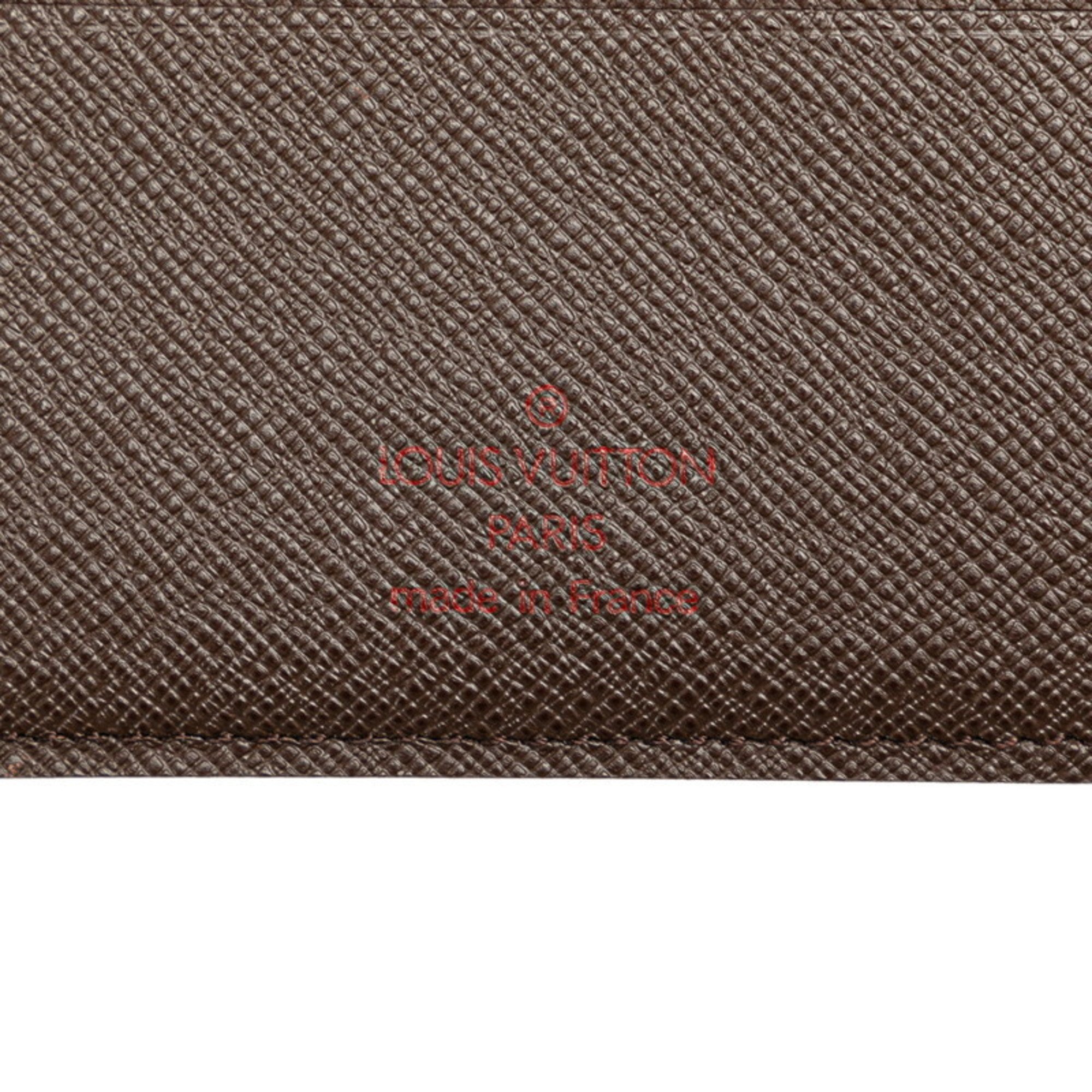 Louis Vuitton Damier Portefeuille Multiple Bi-fold Wallet N60895 Brown PVC Leather Women's LOUIS VUITTON