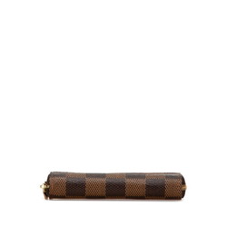 Louis Vuitton Damier Zippy Coin Purse Case N63070 Brown PVC Leather Women's LOUIS VUITTON