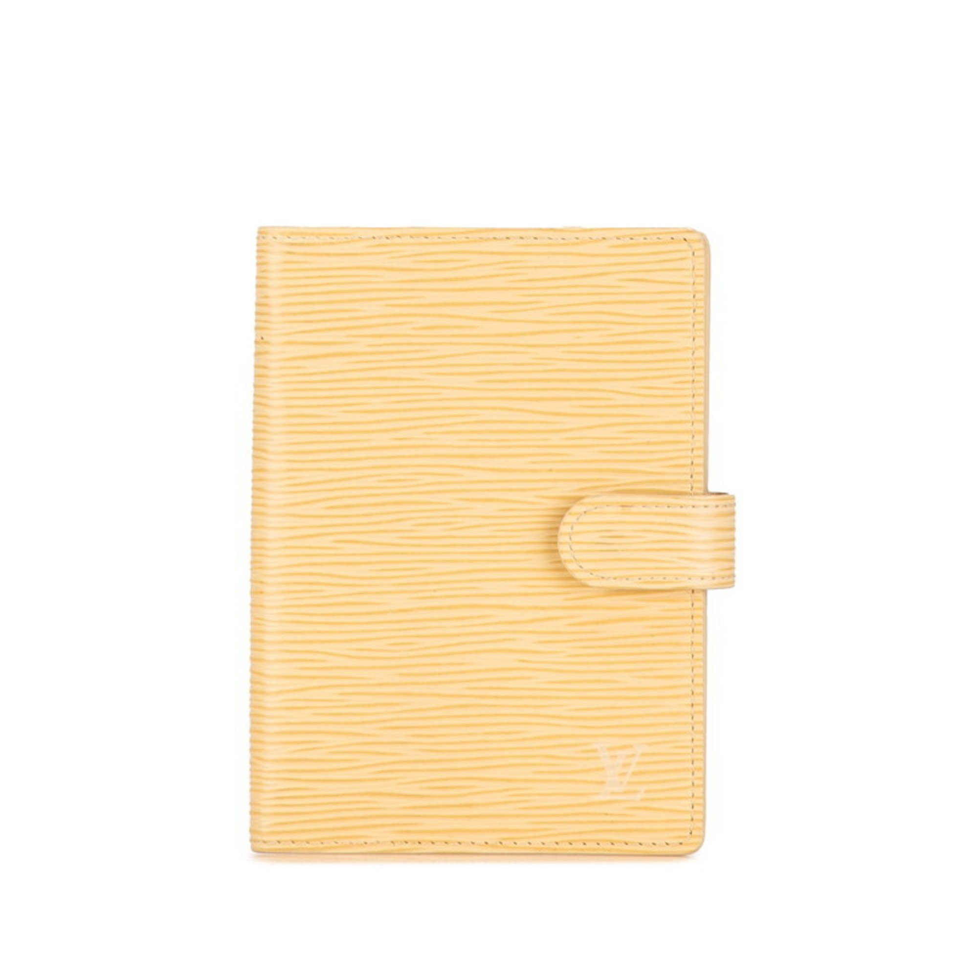 Louis Vuitton Epi Agenda PM Notebook Cover R2005A Vanille Beige Leather Women's LOUIS VUITTON