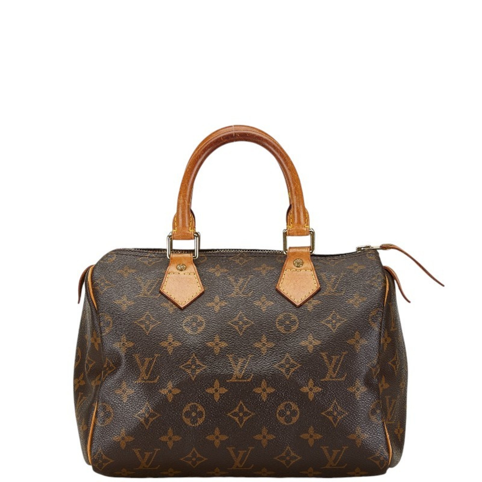 Louis Vuitton Monogram Speedy 25 Boston Bag Handbag M41528 Brown PVC Leather Women's LOUIS VUITTON