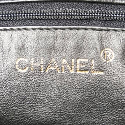 Chanel Matelasse Coco Mark Chain Shoulder Bag Black Lambskin Women's CHANEL