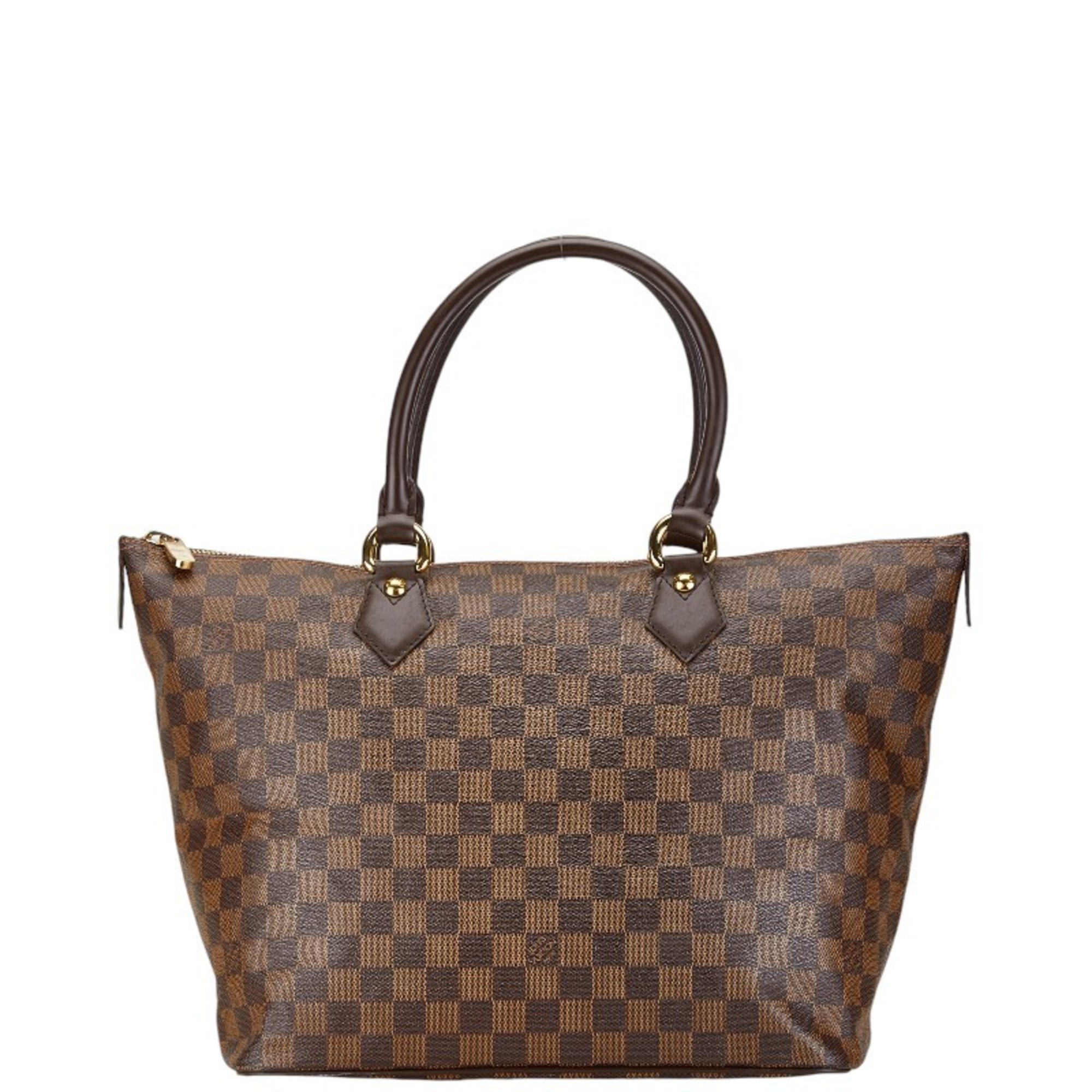 Louis Vuitton Damier Saleya MM Handbag Tote Bag N51182 Brown PVC Leather Women's LOUIS VUITTON