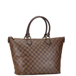 Louis Vuitton Damier Saleya MM Handbag Tote Bag N51182 Brown PVC Leather Women's LOUIS VUITTON