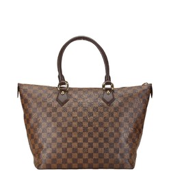 Louis Vuitton Damier Saleya MM Handbag Tote Bag N51182 Brown PVC Leather Women's LOUIS VUITTON