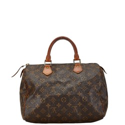 Louis Vuitton Monogram Speedy 30 Handbag M41526 Brown PVC Leather Women's LOUIS VUITTON