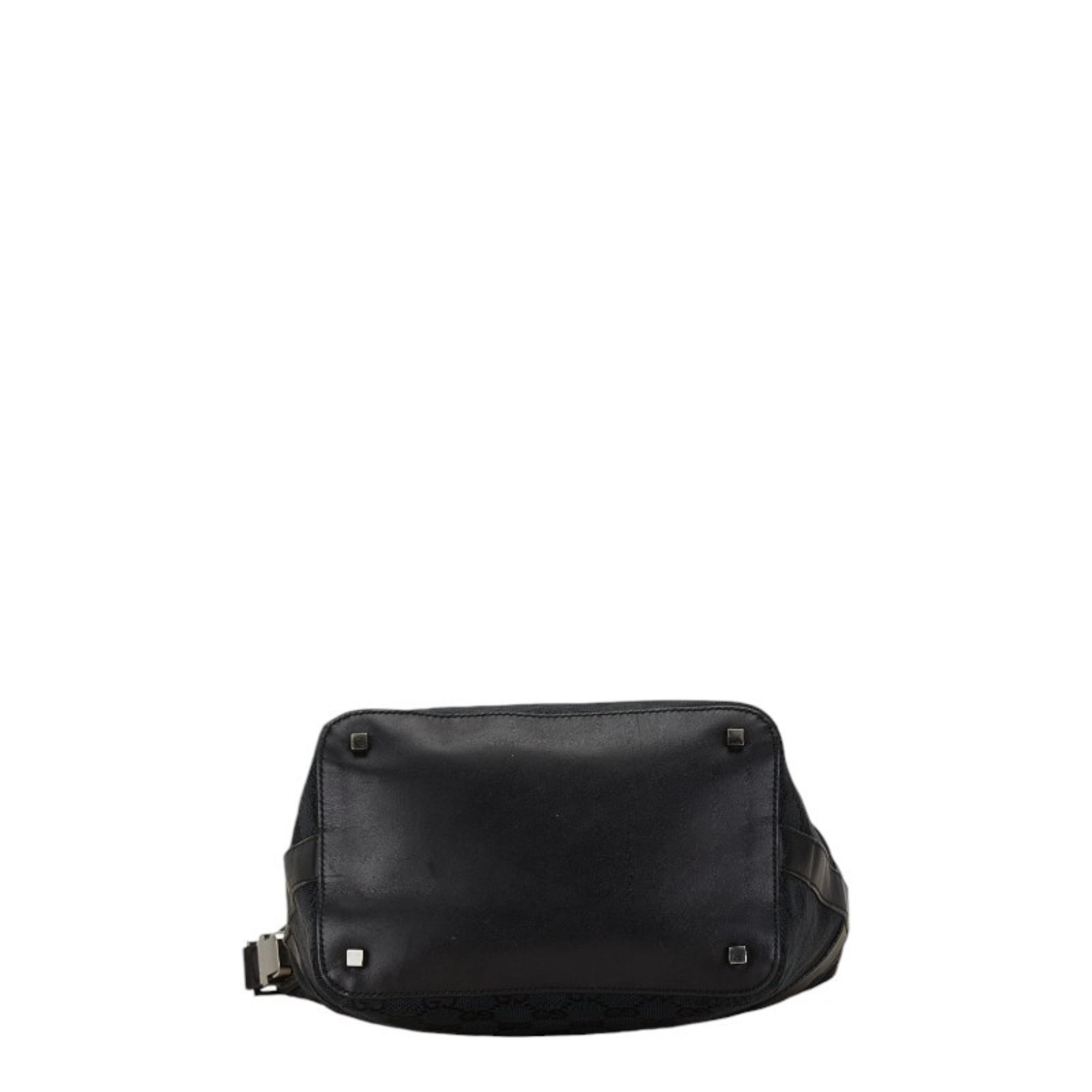 Gucci GG Canvas Bag 001 4299 Black Leather Women's GUCCI