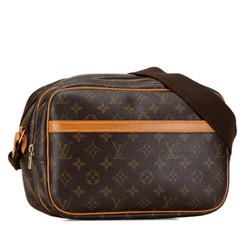 Louis Vuitton Monogram Reporter PM Shoulder Bag M45254 Brown PVC Leather Women's LOUIS VUITTON