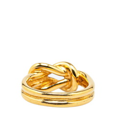 Hermes Atame Scarf Ring Gold Plated Women's HERMES