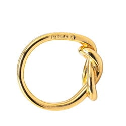 Hermes Atame Scarf Ring Gold Plated Women's HERMES