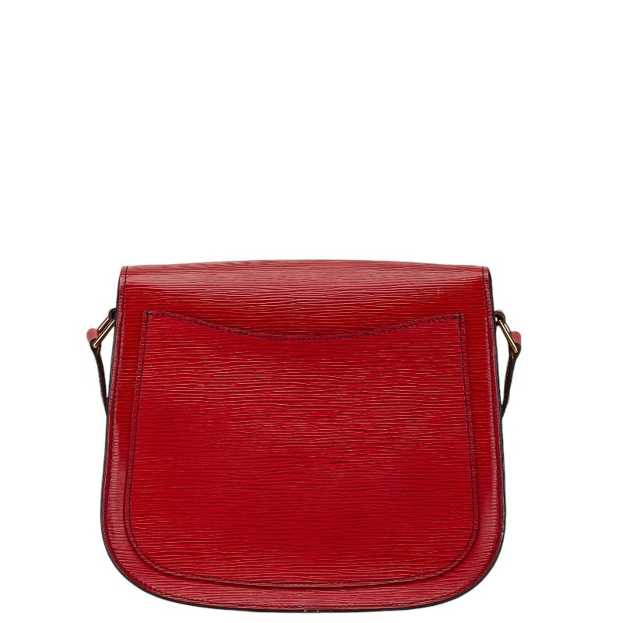 Louis Vuitton Epi Saint-Cloud Shoulder Bag M52197 Castilian Red Leather Women's LOUIS VUITTON