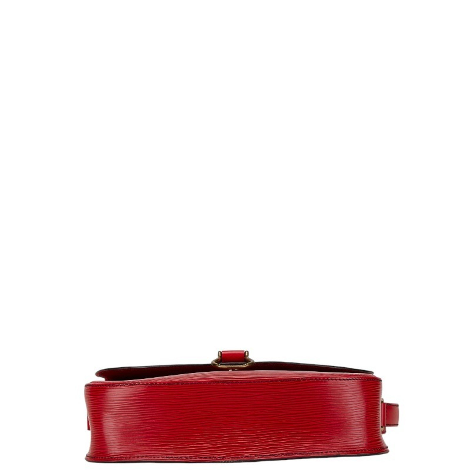 Louis Vuitton Epi Saint-Cloud Shoulder Bag M52197 Castilian Red Leather Women's LOUIS VUITTON