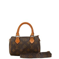 Louis Vuitton Monogram Speedy Handbag Shoulder Bag M41534 Brown PVC Leather Women's LOUIS VUITTON