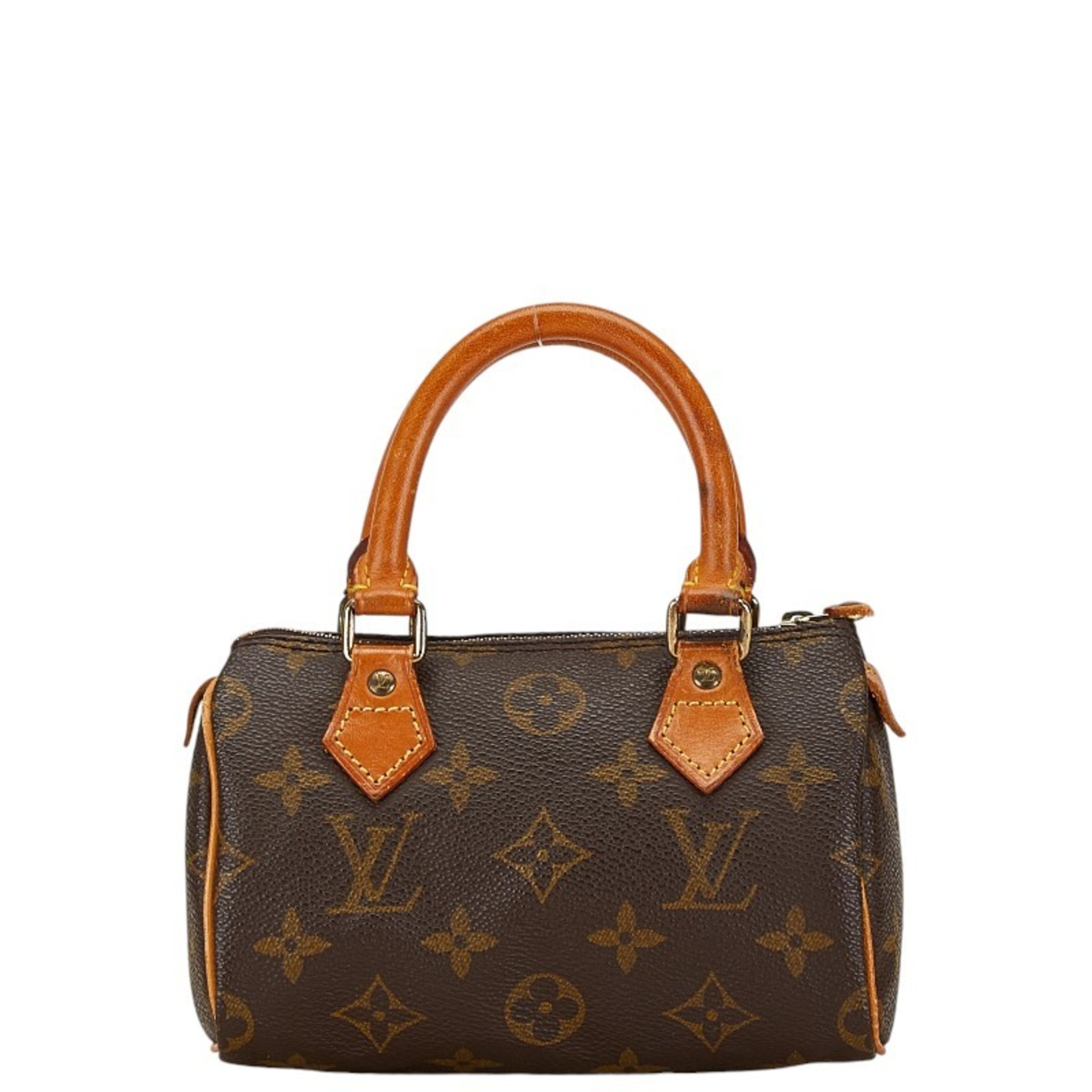 Louis Vuitton Monogram Speedy Handbag Shoulder Bag M41534 Brown PVC Leather Women's LOUIS VUITTON