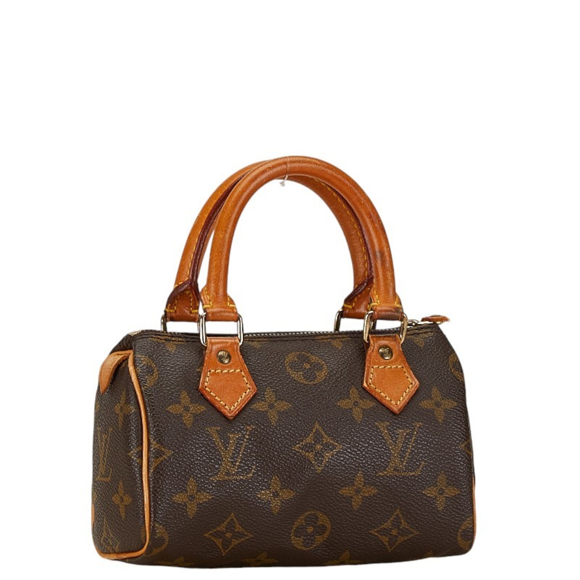 Louis Vuitton Monogram Speedy Handbag Shoulder Bag M41534 Brown PVC Leather Women's LOUIS VUITTON