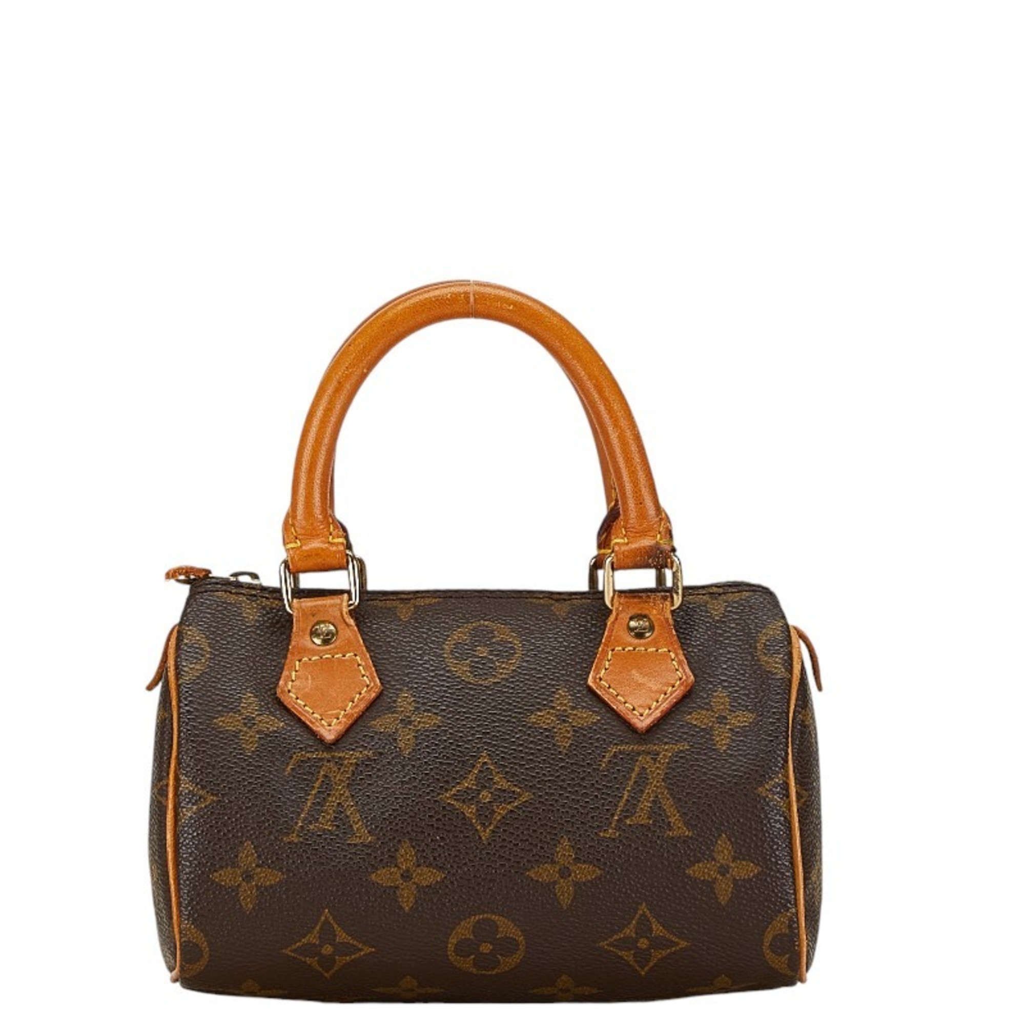 Louis Vuitton Monogram Speedy Handbag Shoulder Bag M41534 Brown PVC Leather Women's LOUIS VUITTON