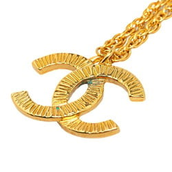 Chanel Coco Mark Necklace Gold Plated Women's CHANEL