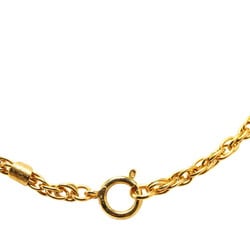 Chanel Coco Mark Necklace Gold Plated Women's CHANEL