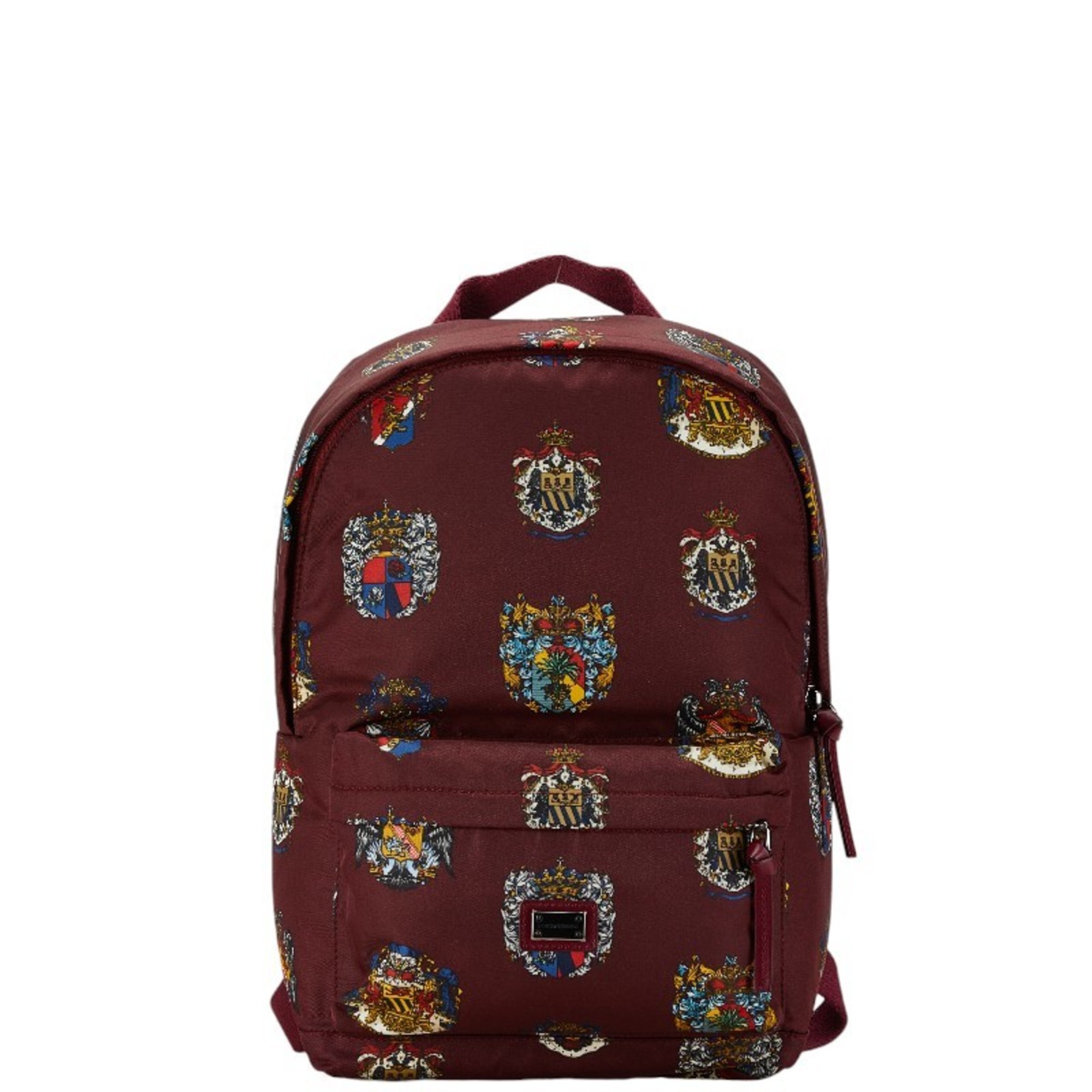 Dolce & Gabbana Backpack Bordeaux Wine Red Nylon Leather Women's DOLCE&GABBANA