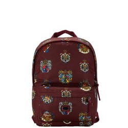 Dolce & Gabbana Backpack Bordeaux Wine Red Nylon Leather Women's DOLCE&GABBANA