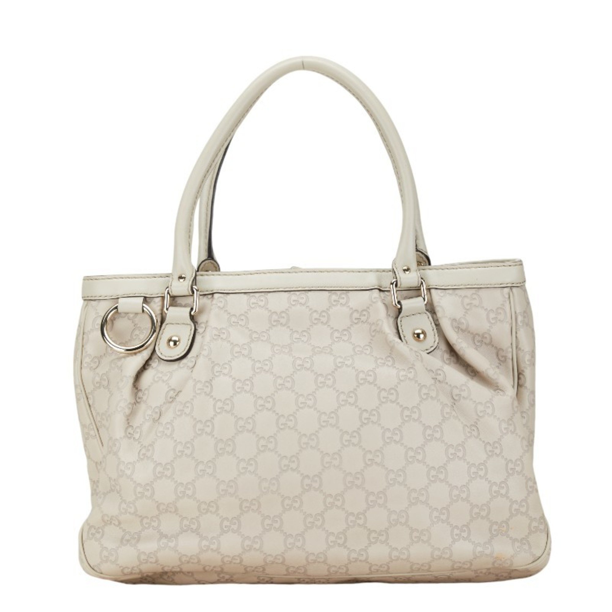 Gucci Guccissima Sukey Tote Bag Shoulder 296835 Beige Leather Women's GUCCI