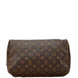 Louis Vuitton Monogram Speedy 30 Handbag Boston Bag M41526 Brown PVC Leather Women's LOUIS VUITTON