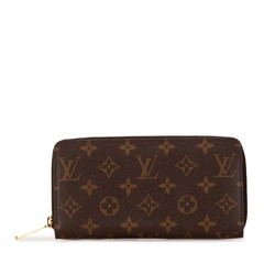 Louis Vuitton Monogram Zippy Wallet Round Long M41895 Brown PVC Women's LOUIS VUITTON