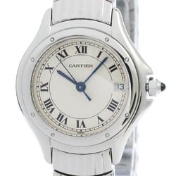 Polished CARTIER Panthere Cougar Steel Quartz Ladies Watch W35010L4 BF572580