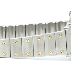 CARTIER Santos Galbee 18K Gold Steel Quartz Ladies Watch W20012C4 BF576057