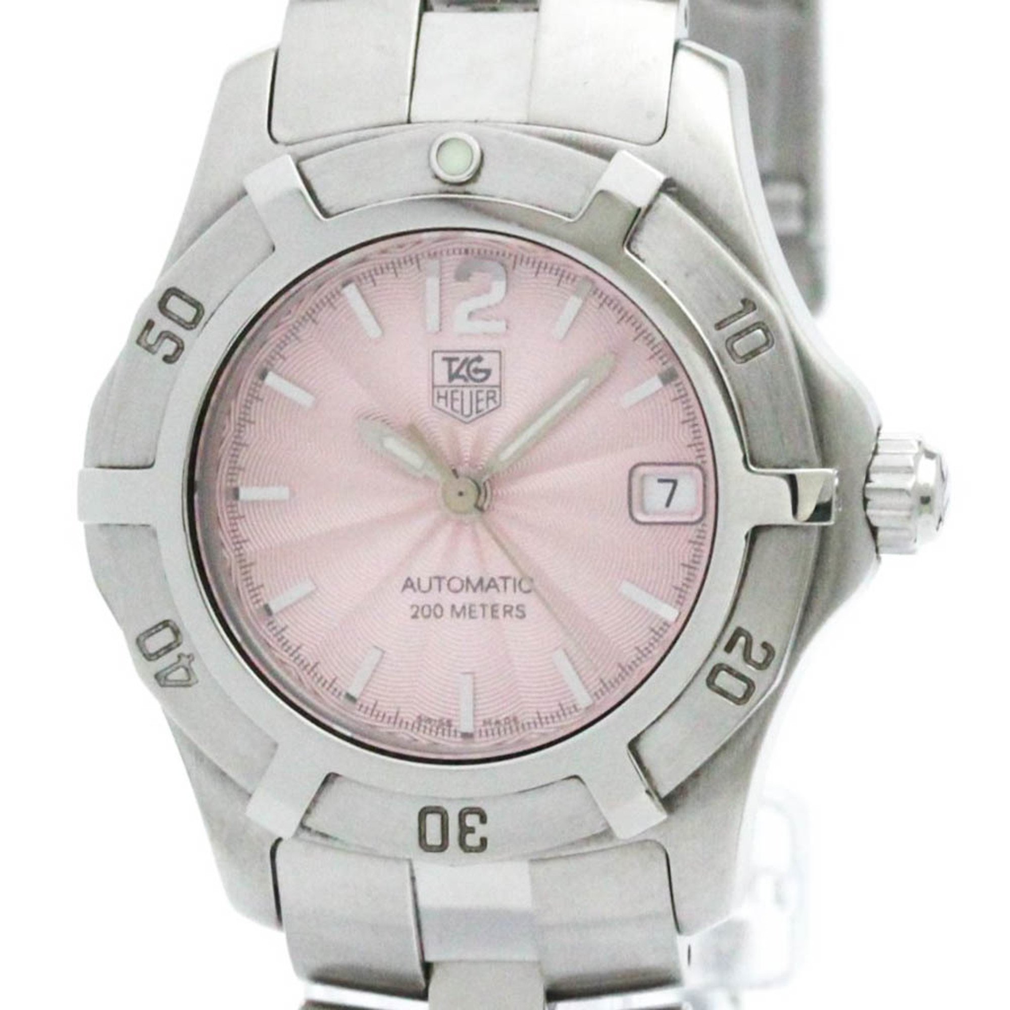 Polished TAG HEUER Aquaracer Steel Automatic Ladies Watch WN2310 BF563946