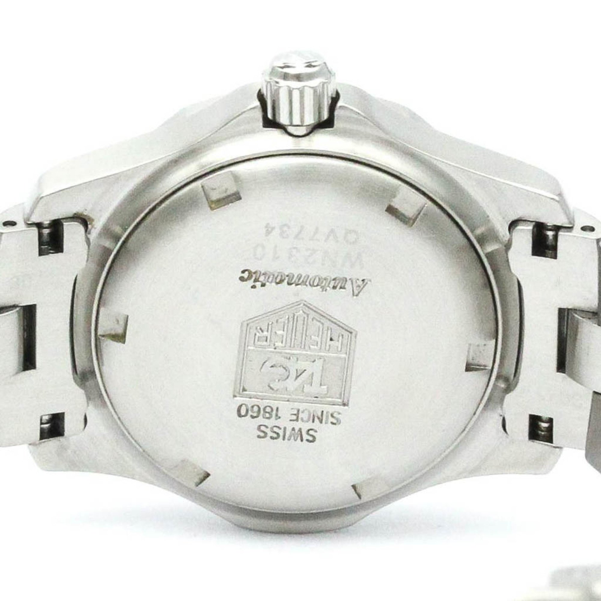 Polished TAG HEUER Aquaracer Steel Automatic Ladies Watch WN2310 BF563946