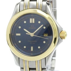 Polished OMEGA Seamaster 18K Gold Steel Quartz Ladies Watch 2411.80  BF570433