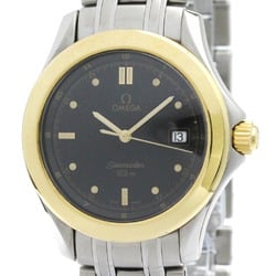 Polished OMEGA Seamaster 18K Gold Steel Quartz Mens Watch 2411.50 BF576068