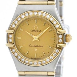 Polished OMEGA Constellation Diamond 18K Gold Steel Watch 1367.10 BF575760