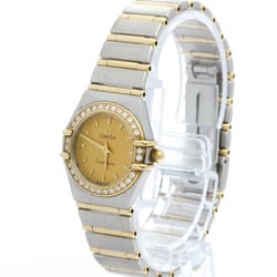 Polished OMEGA Constellation Diamond 18K Gold Steel Watch 1367.10 BF575760